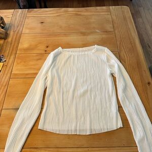 Elegant White Long Sleeve Top